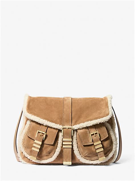 michael kors tasche wildleder schwarz shopper